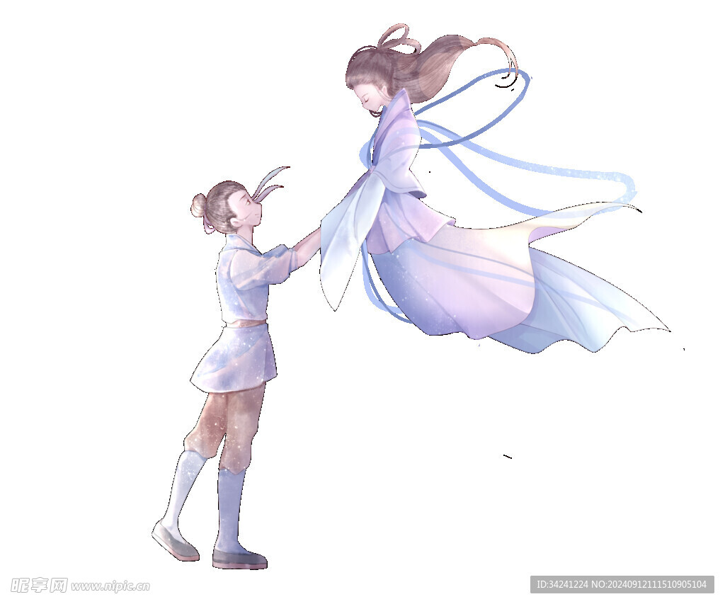 七夕情人节古风素材