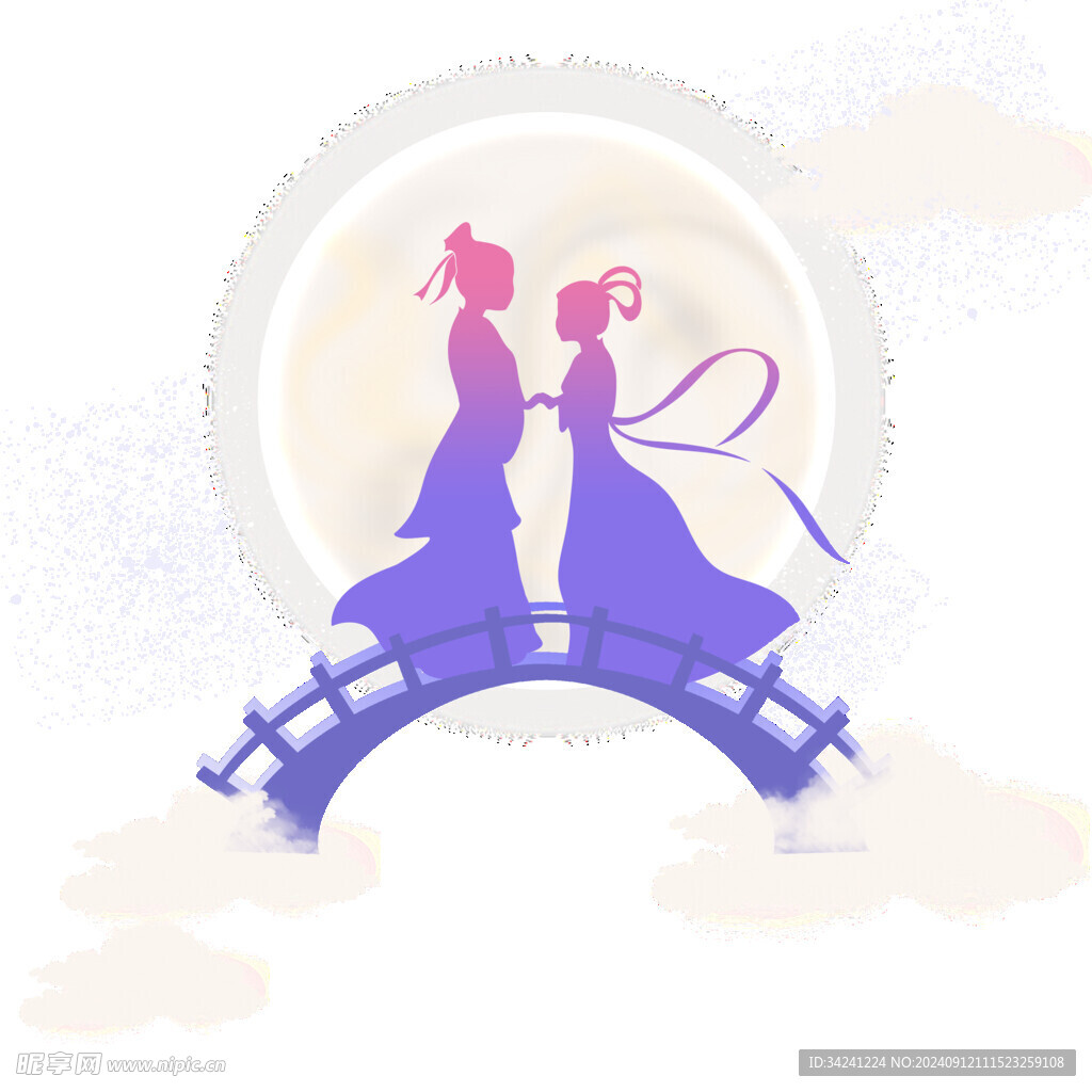 七夕情人节古风素材