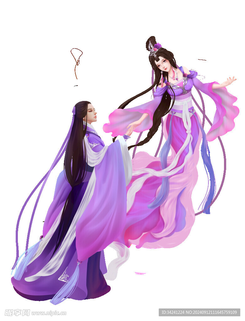 七夕情人节古风素材