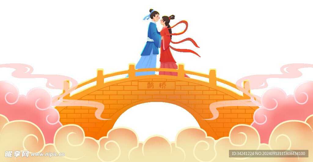 七夕节古风素材