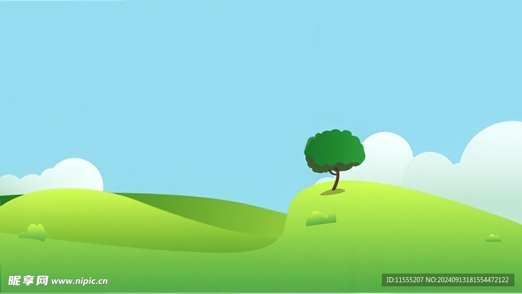 春光明媚户外风景鲜花草地