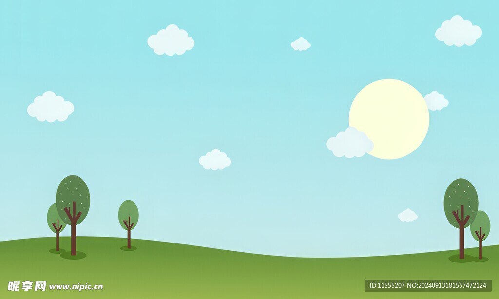 春光明媚户外风景鲜花草地