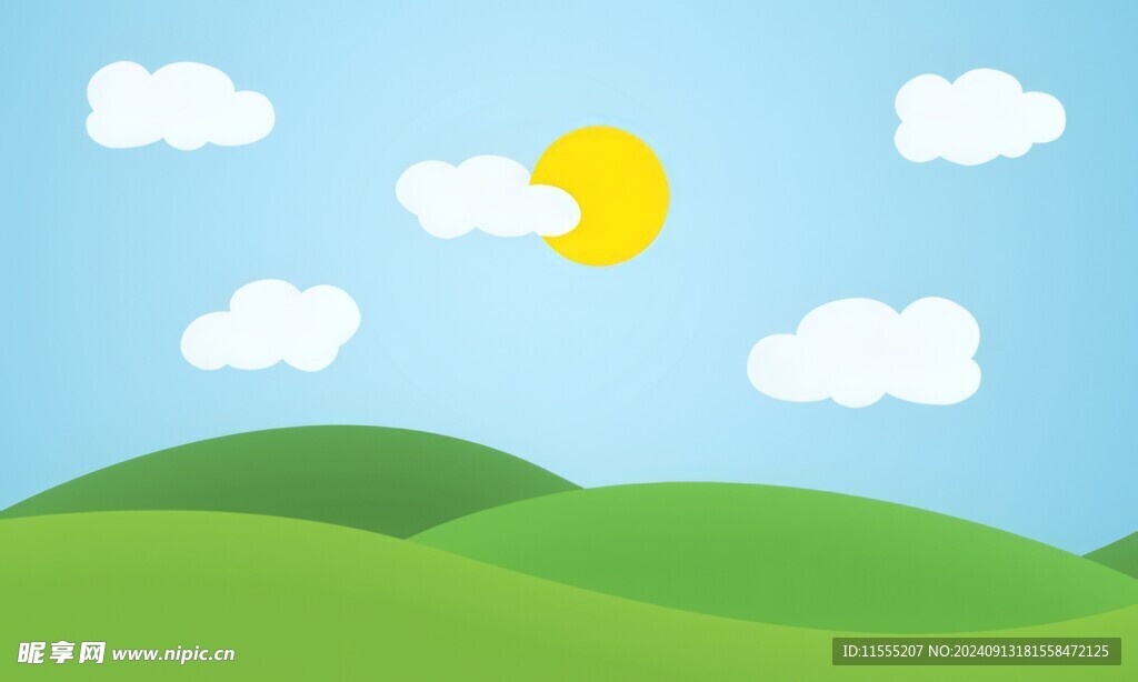 春光明媚户外风景鲜花草地