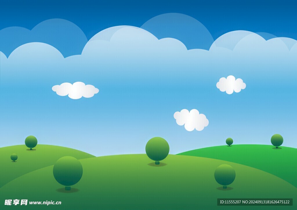 春光明媚户外风景鲜花草地