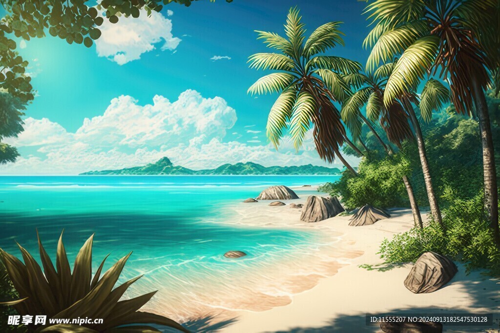 海面彩云彩霞风景