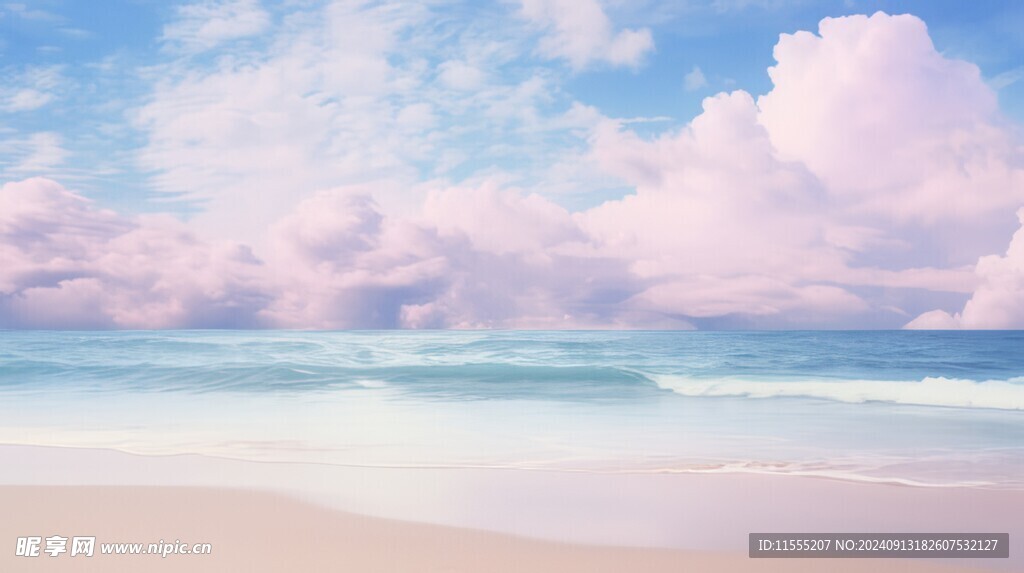 海面彩云彩霞风景