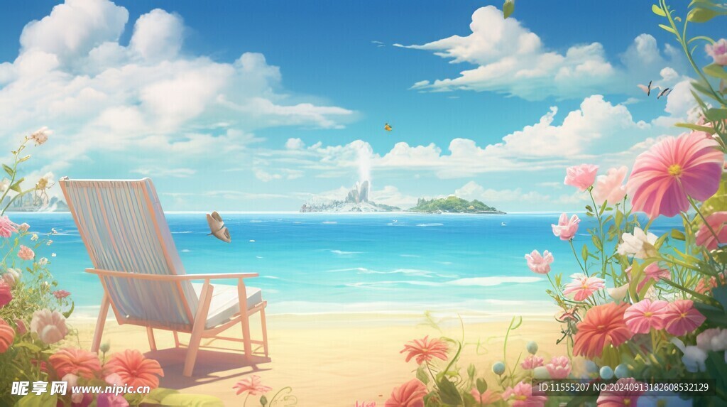 海面彩云彩霞风景