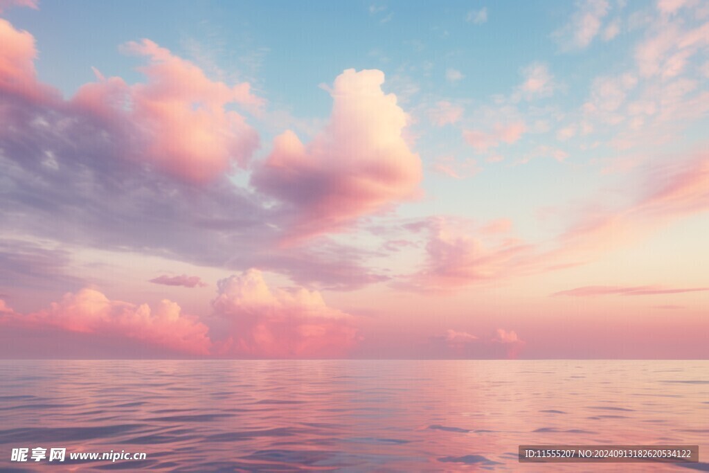 海面彩云彩霞风景