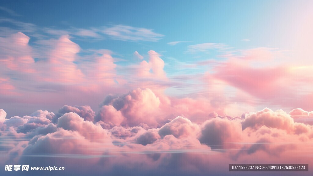 海面彩云彩霞风景