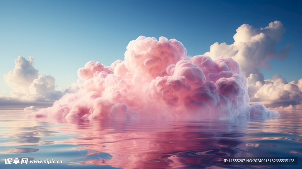 海面彩云彩霞风景