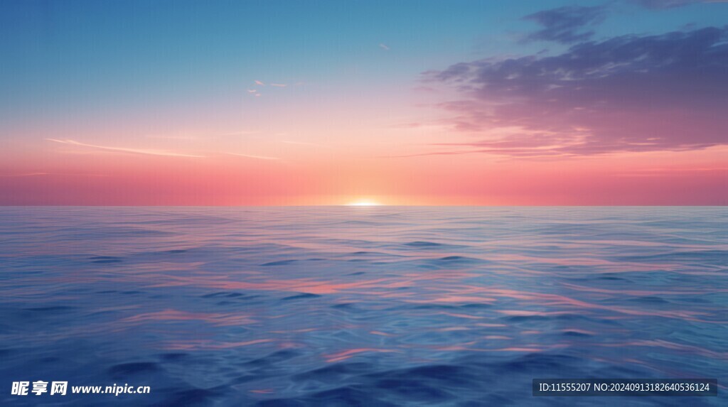 海面彩云彩霞风景