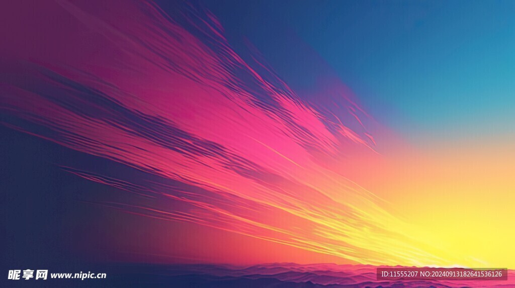 海面彩云彩霞风景