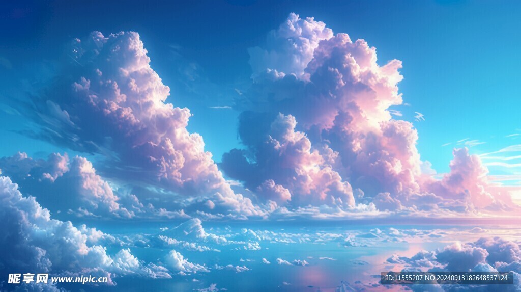 海面彩云彩霞风景