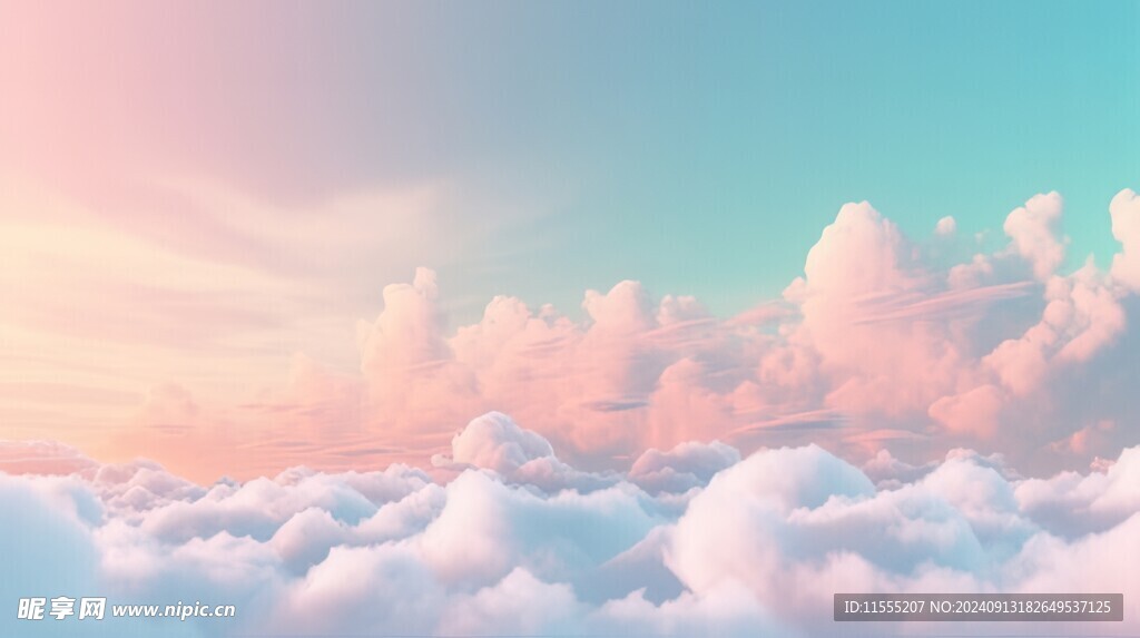 海面彩云彩霞风景