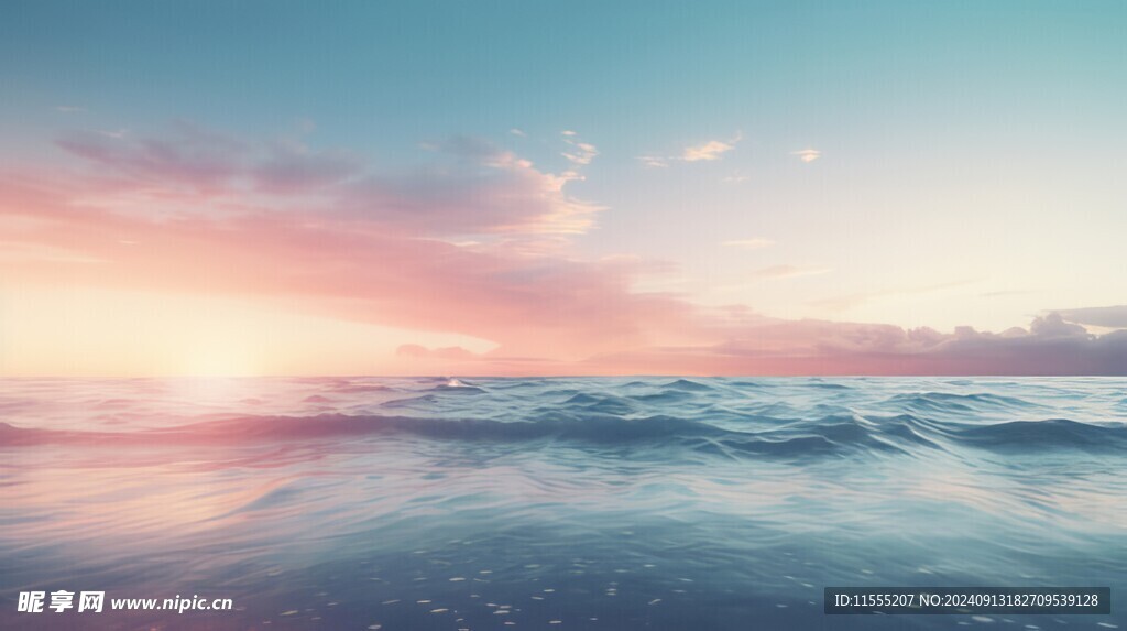 海面彩云彩霞风景