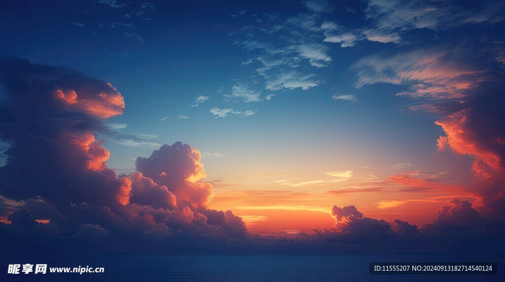 海面彩云彩霞风景