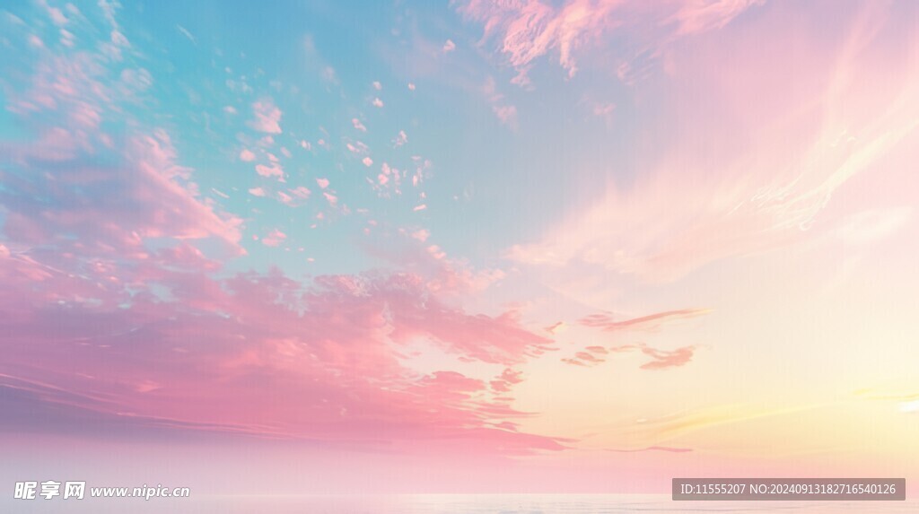 海面彩云彩霞风景