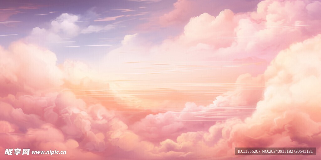 海面彩云彩霞风景