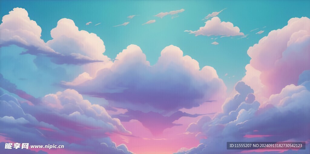 海面彩云彩霞风景