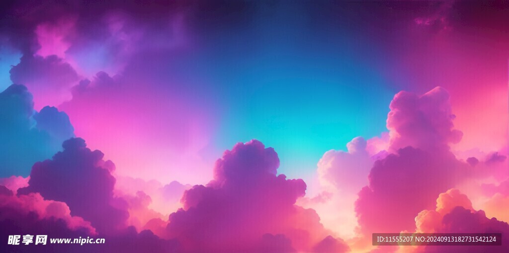 海面彩云彩霞风景