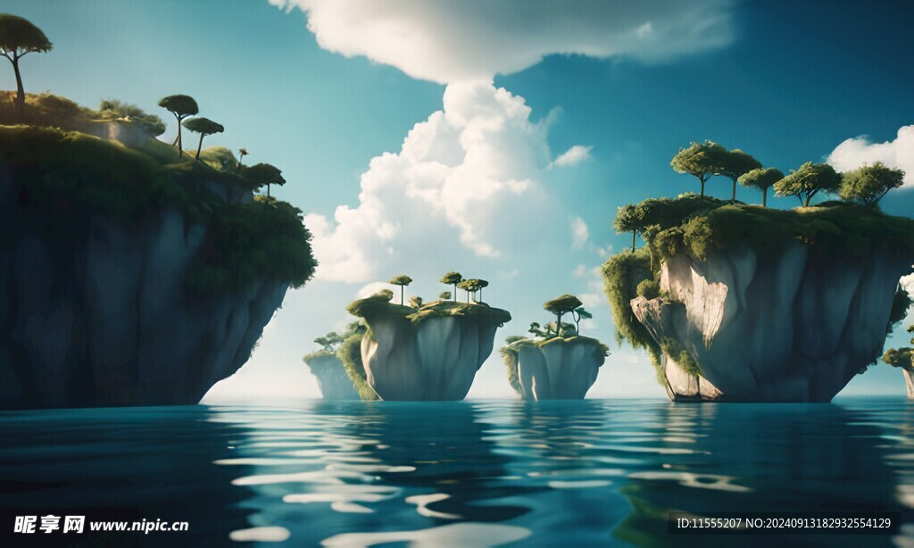 世外桃源海景隐秘海岛场景图