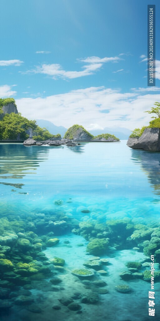 世外桃源海景隐秘海岛场景图