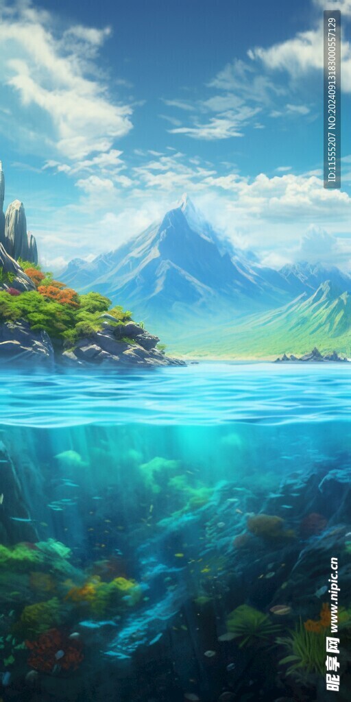 世外桃源海景隐秘海岛场景图