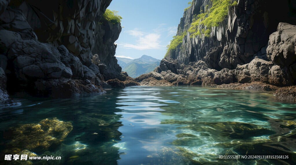 世外桃源海景隐秘海岛场景图