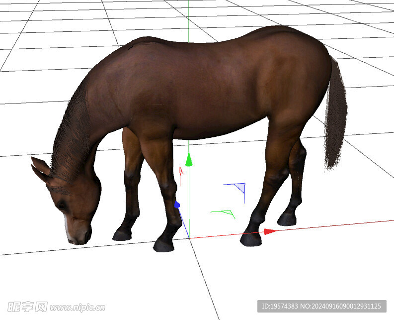 C4D模型 马