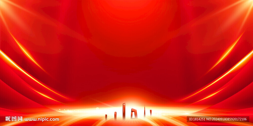 红色背景
