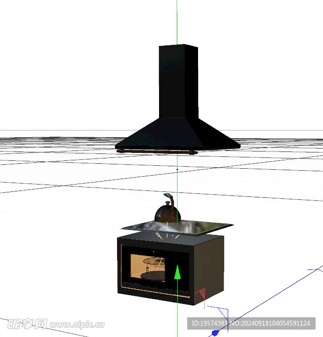 C4D模型 燃气灶