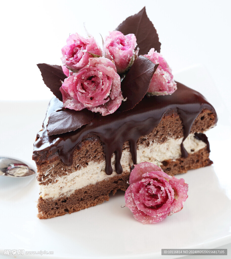 巧克力花卉蛋糕