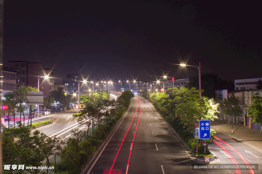小城街道延时摄影