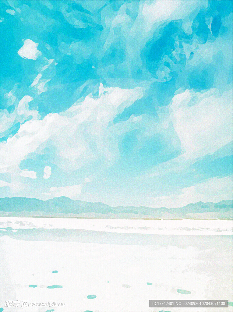 水彩天空