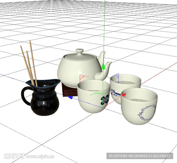 C4D模型 茶壶