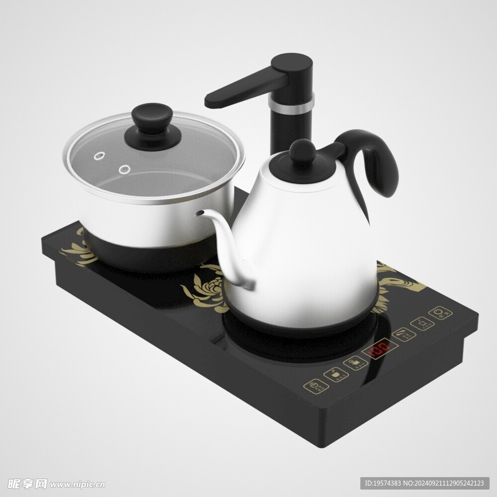 C4D模型 电茶炉