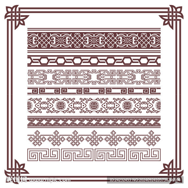 中国风边框矢量元素