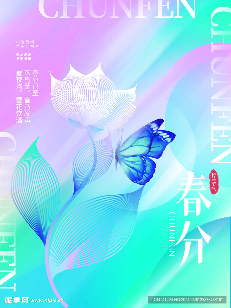 春分节气宣传海报展板