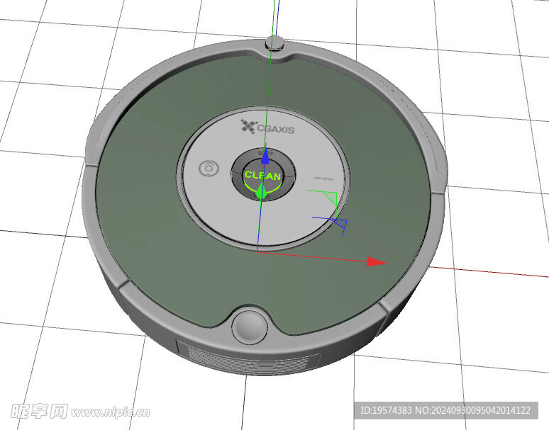 C4D模型 扫地机器人