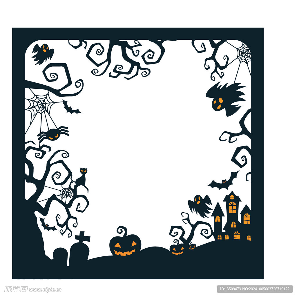万圣节边框