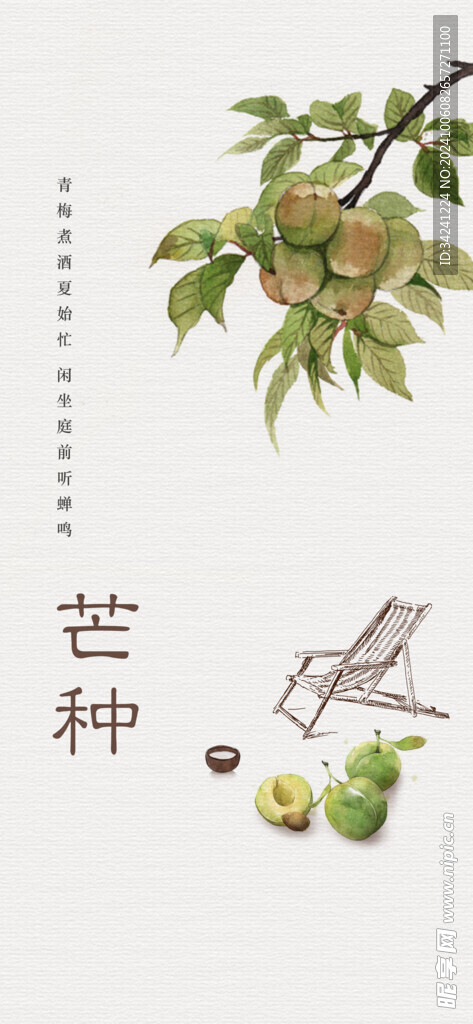 芒种节气宣传海报展板