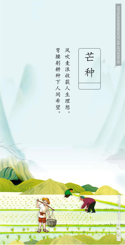 芒种节气宣传海报展板