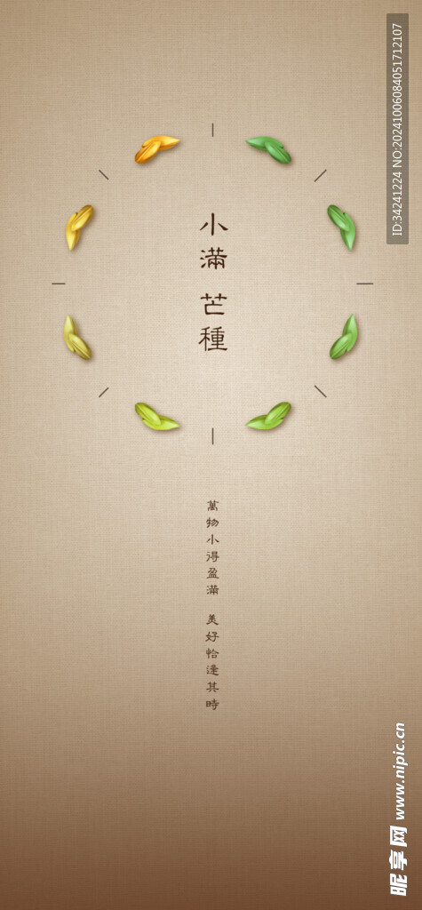 芒种节气宣传海报展板