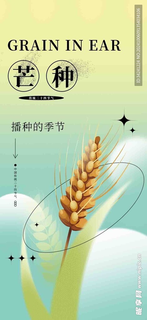 芒种节气宣传海报展板