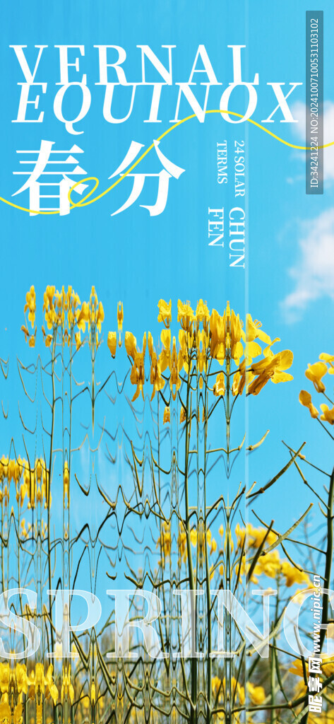 春分节气宣传海报展板