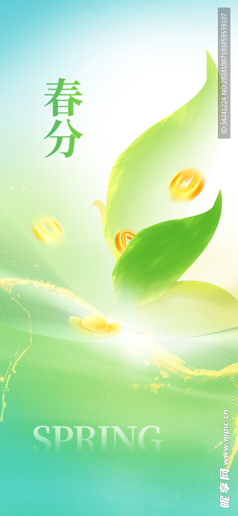 春分节气宣传海报展板