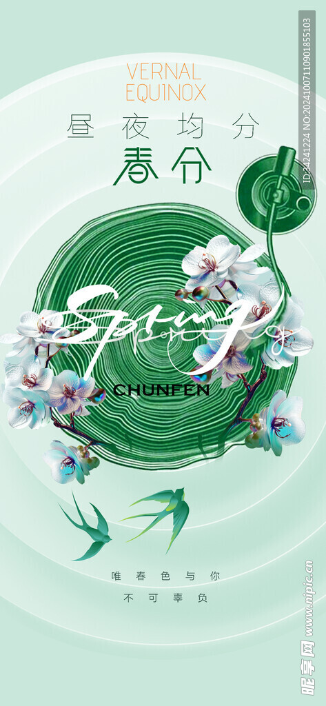 春分节气宣传海报展板