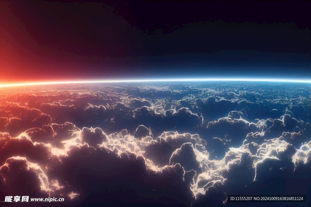 天空平流层大气层云层彩霞