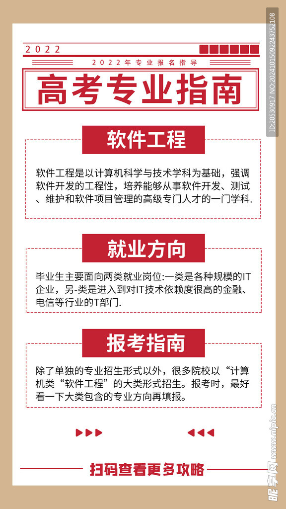 高考报考指南海报