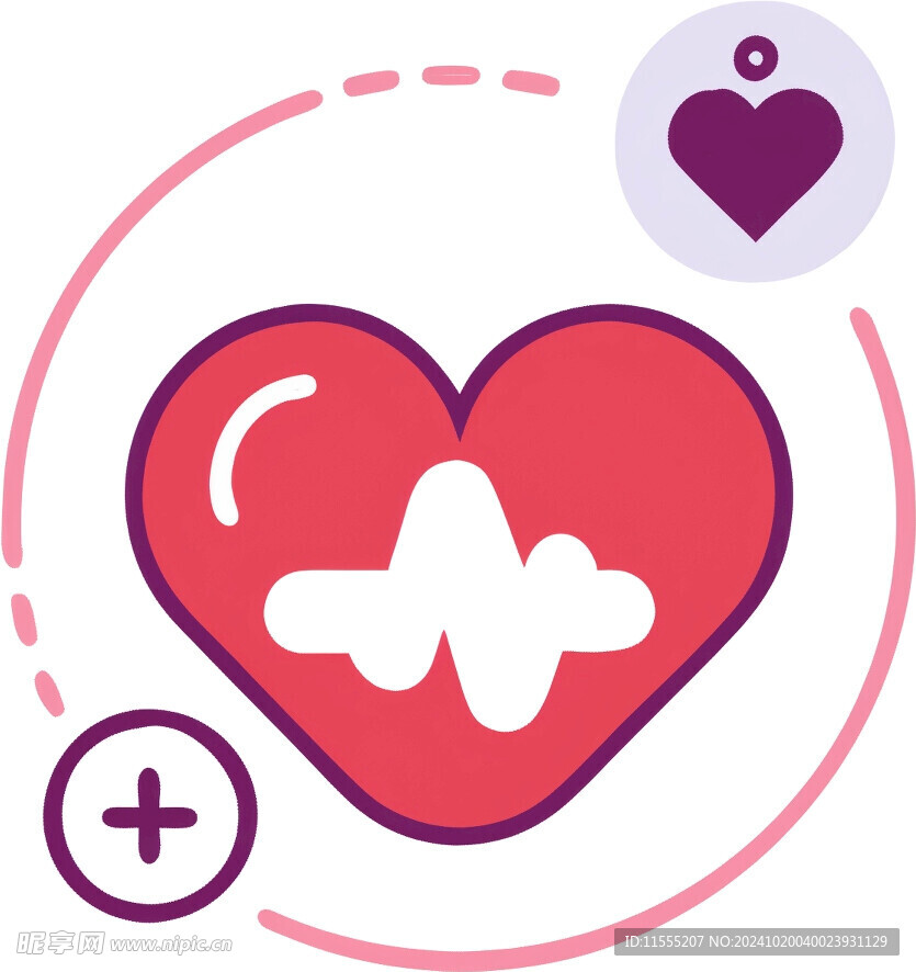 心脏救助医疗UI图标png免抠